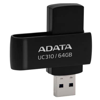 Μαύρο USB stick Adata 64GB με θύρα USB-A