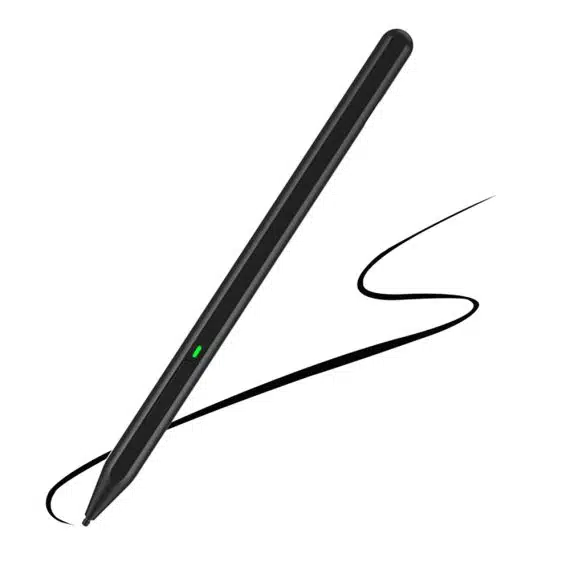 Techsuit stylus για tablet Microsoft Surface, απόρριψη παλάμης, ευαισθησία κλίσης, πλευρική απορρόφηση, 90mAh - Μαύρο