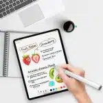 Techsuit stylus για tablet Microsoft Surface, απόρριψη παλάμης, ευαισθησία κλίσης, πλευρική απορρόφηση, 90mAh - Μαύρο - Image 4