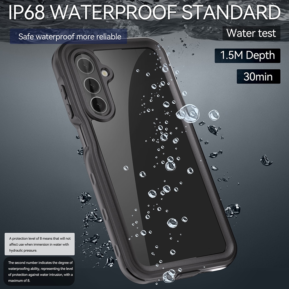 ShellBox θήκη για Samsung Galaxy A16 4G / A16 5G - αδιάβροχη IP68 - μαύρη - Image 2