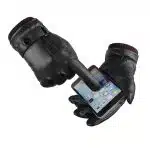 Techsuit ανδρικά γάντια, στυλάτο σχέδιο, καθολικό μέγεθος - μαύρο - Image 4