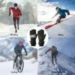 Techsuit γυναικείες γάντια σκι, M - μαύρο - Image 2