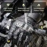 Techsuit ανδρικά γάντια μοτοσικλέτας, XL - καφέ - Image 5