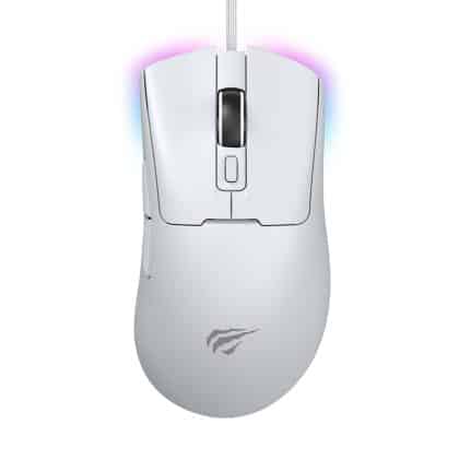 Havit Wired Gaming Mouse 800/1600/3200/6400/8000/12000 DPI, 1.6m, 5V - Λευκό