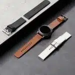 Ringke Strap για Fossil Hybrid 24mm / Mobvoi TicWatch Pro 5 / Suunto 9 / Suunto 9 Baro / Suunto D5 - Leather One Basic Bold - Μαύρο - Image 4