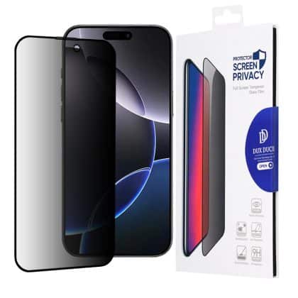 Dux Ducis - Tempered Glass Privacy - iPhone 16 Pro Max - Black