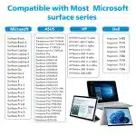 Techsuit stylus για tablet Microsoft Surface, απόρριψη παλάμης, πλευρική απορρόφηση, 90mAh, 5V, 0.2A - μαύρο - Image 7