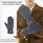 Techsuit unisex καθολικά γάντια σκι - μπεζ - Image 4
