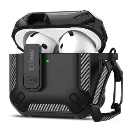 Tech-Protect Carbonox Apple AirPods 4 μαύρο