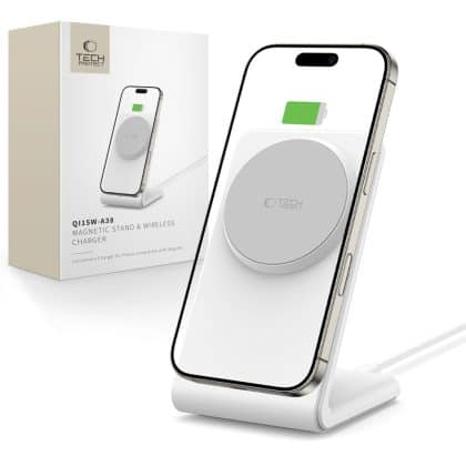 Tech-Protect μαγνητικός Magsafe ασύρματος φορτιστής QI15W-A38 λευκός
