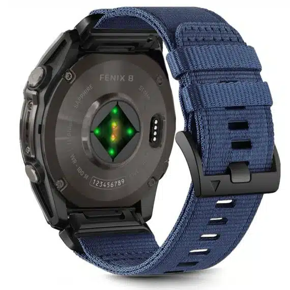Tech-Protect νάιλον κλασικό Garmin Fenix 5X / 5X Plus / 6X / 6X Pro / 7X / 8 (51 mm) ναυτικό μπλε