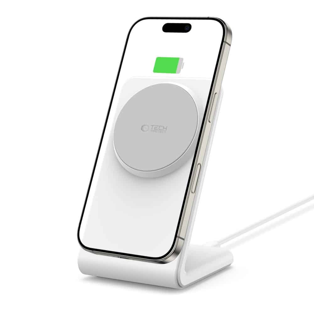 Tech-Protect μαγνητικός Magsafe ασύρματος φορτιστής QI15W-A38 λευκός - Image 2