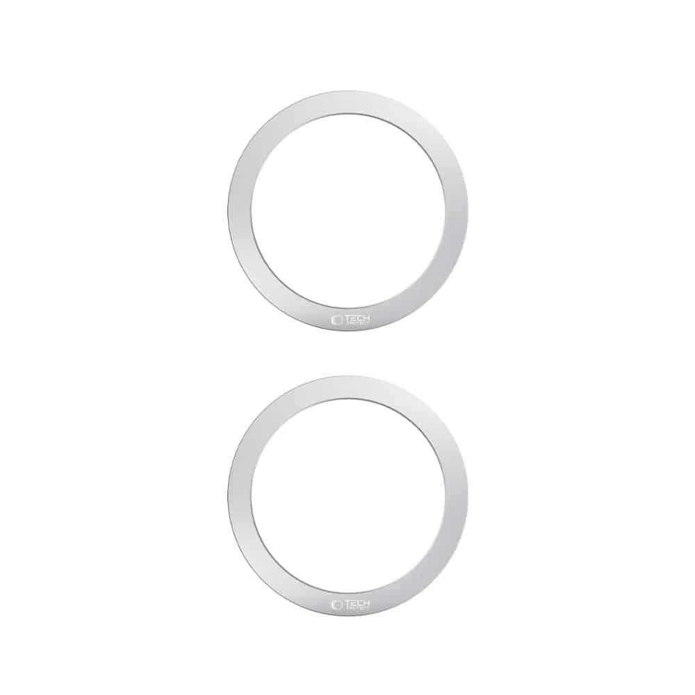 Tech-Protect MMP-110 2in1 μαγνητικός MagSafe δακτύλιος ασημί & ασημί - Image 2