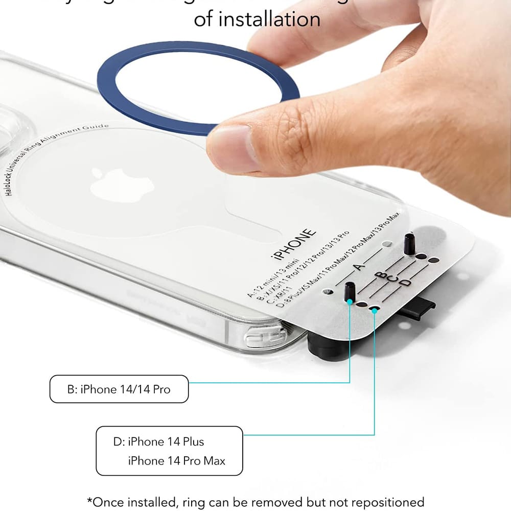ESR MagSafe Halolock magsafe δακτύλιος (σετ 2) - Universal Ring 360 - Μπλε - Image 6