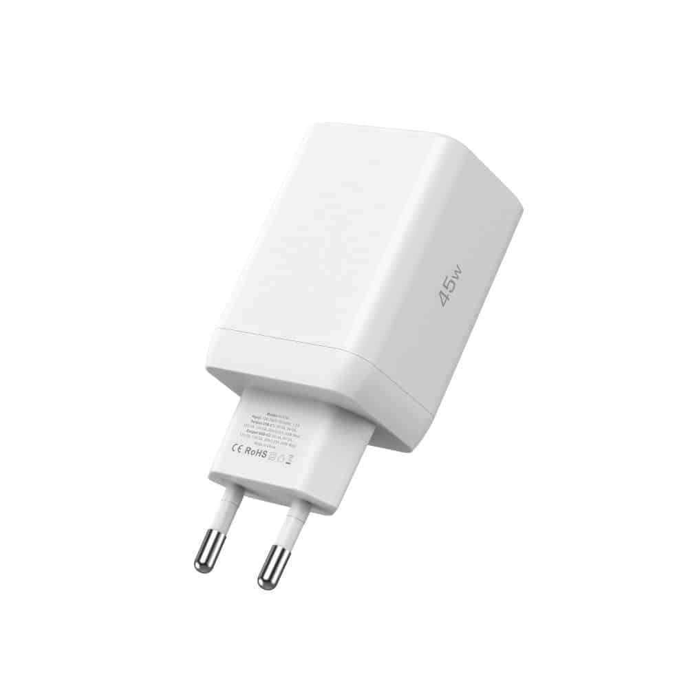 Tech-Protect φορτιστής δικτύου NC45W-GAN 2 θυρών PD45W λευκός - Image 3