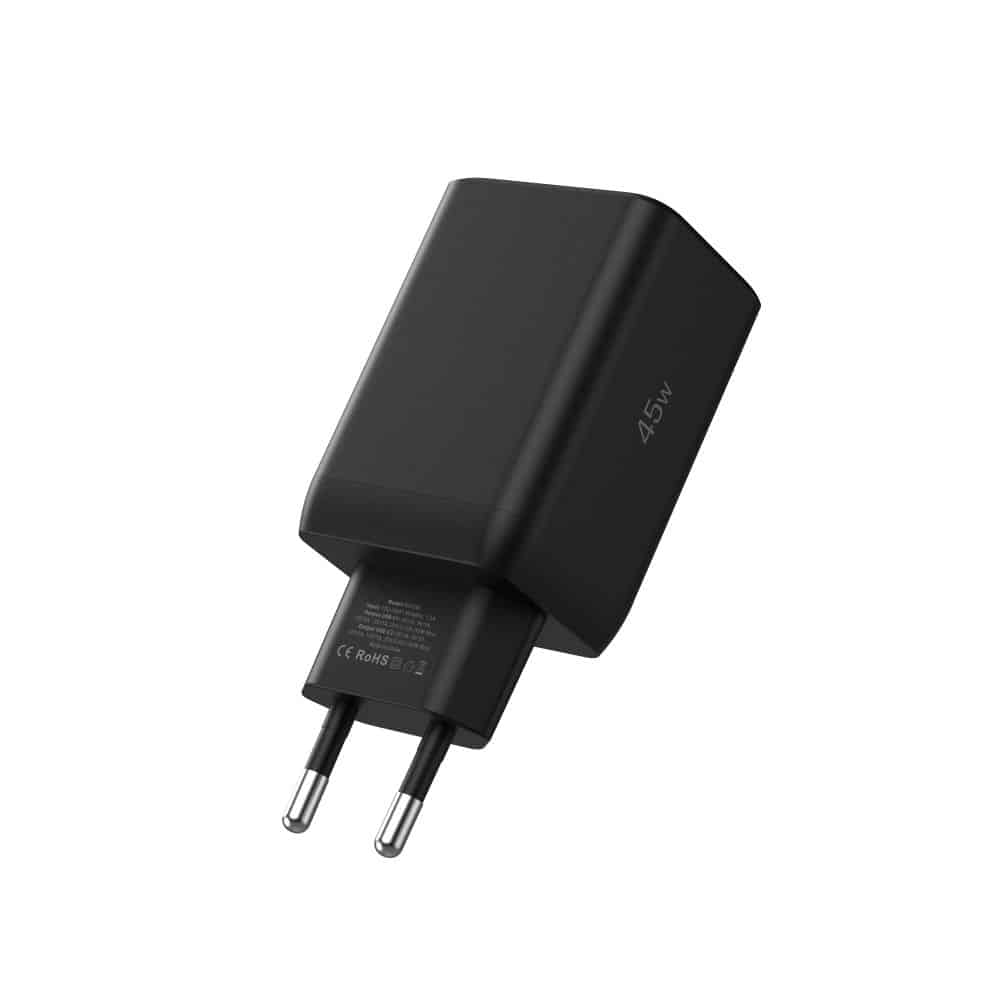 Tech-Protect φορτιστής δικτύου NC45W-GAN 2 θυρών PD45W μαύρος - Image 3