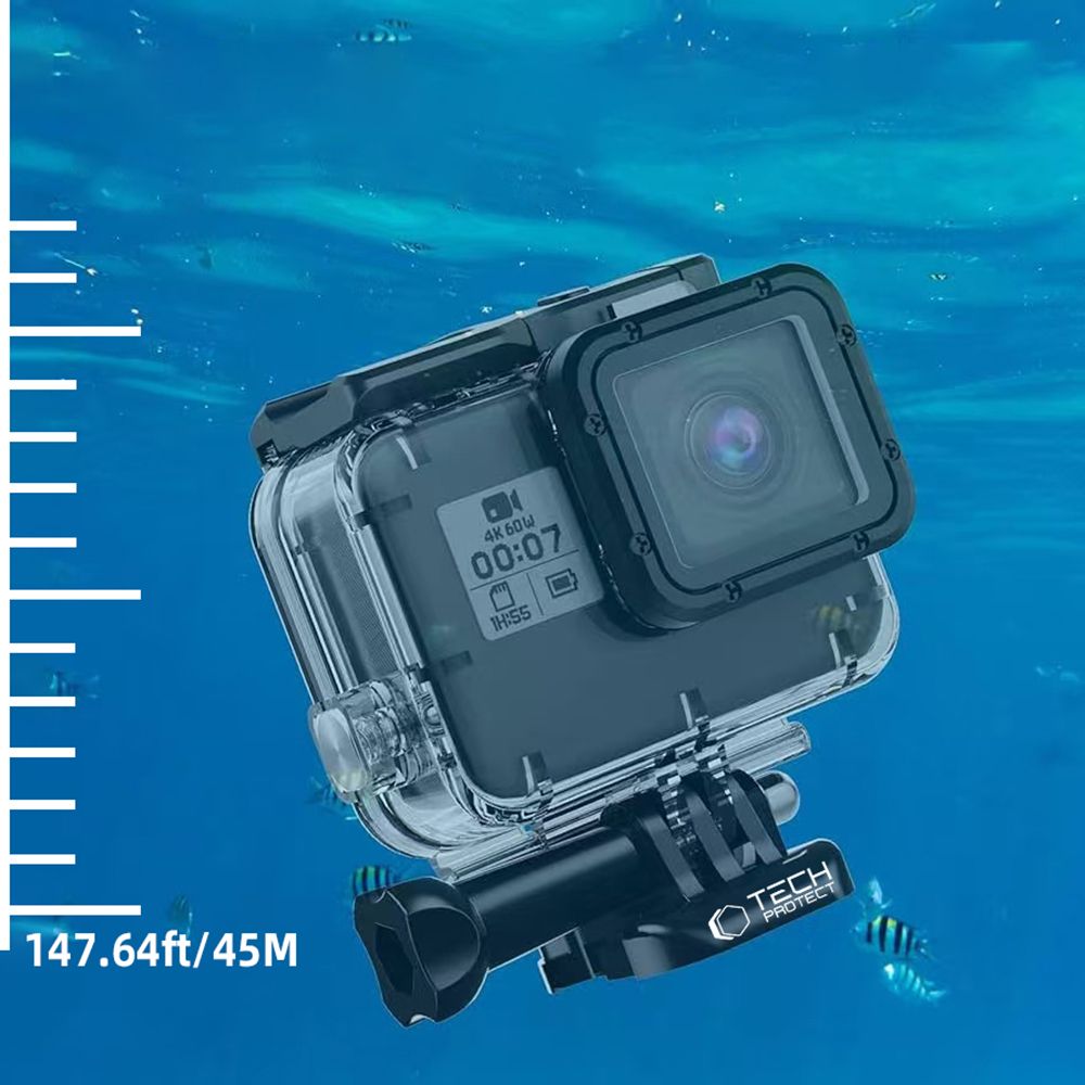 Tech-Protect αδιάβροχη θήκη GoPro Hero 5 / 6 / 7 διαφανής - Image 3