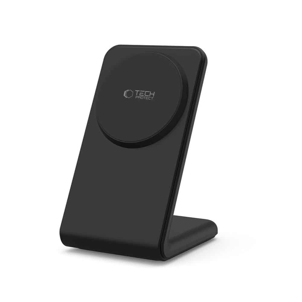 Tech-Protect Qi15W-A38 μαγνητικός Magsafe ασύρματος φορτιστής μαύρος - Image 3