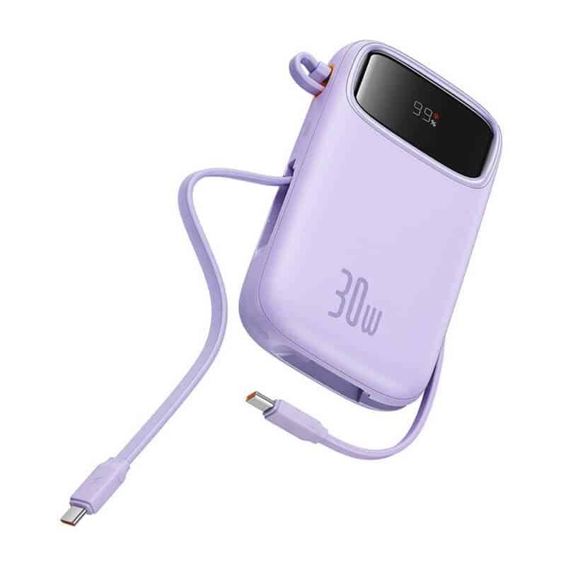Baseus QPow 2 10000mAh 30W 2xUSB-C Powebank (μωβ) - Image 5
