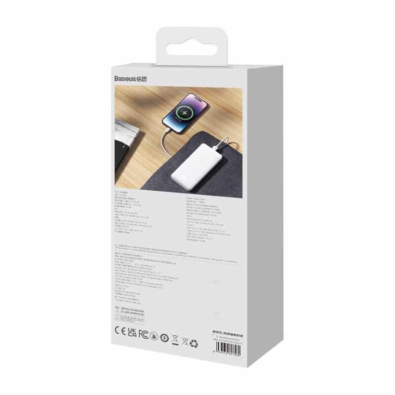 Baseus Airpow 10000mAh 20W Powebank (λευκό) - Image 9