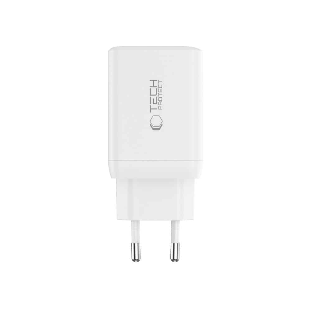Tech-Protect φορτιστής δικτύου NC45W-GAN 2 θυρών PD45W λευκός - Image 4