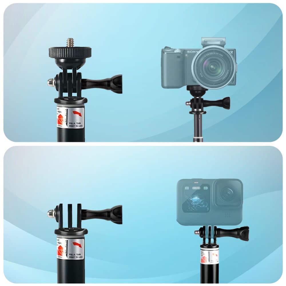 Tech-Protect GA100 monopod & selfie stick GoPro / DJI μαύρο - Image 2