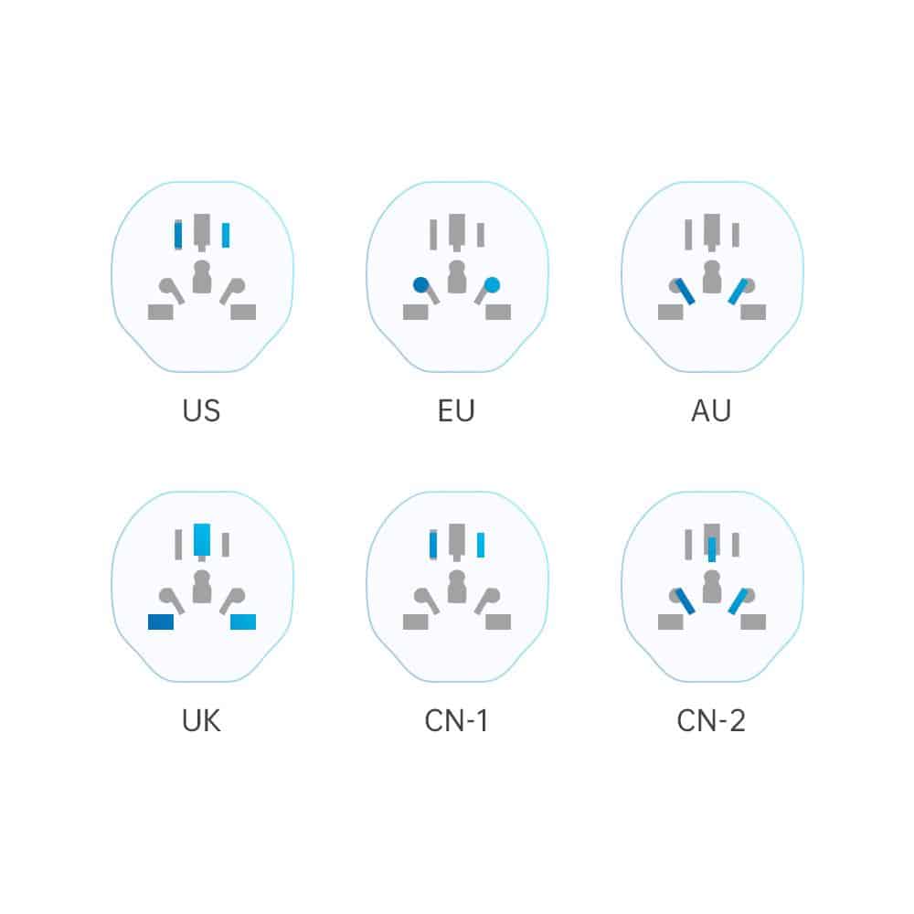 Tech-Protect universal προσαρμογέας ταξιδιού από ΕΕ λευκός - Image 5