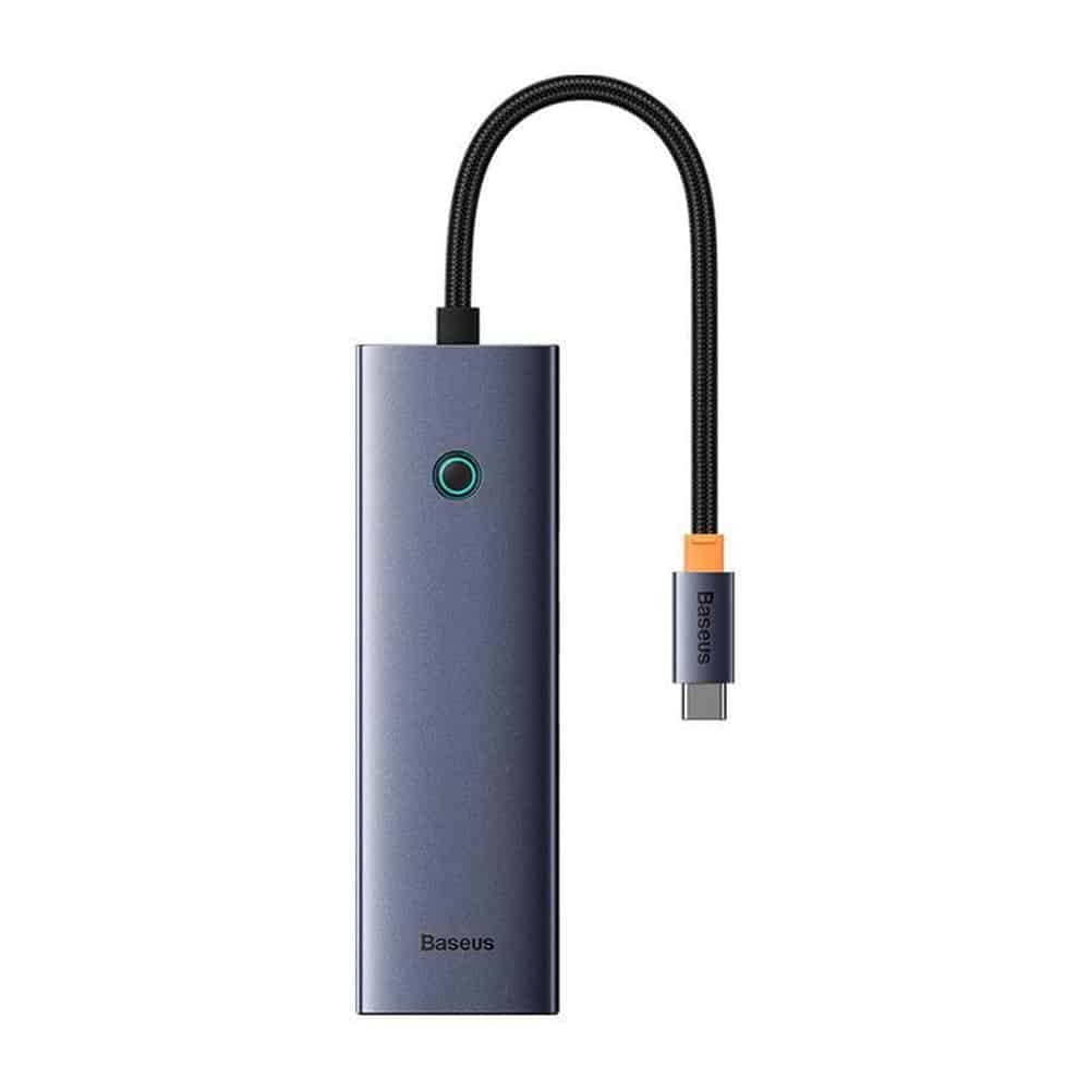 Baseus UltraJoy Hub Type-C σε HDMI, 2x USB, Type-C, RJ45, SD, TF - Γκρι διαστημικό - Image 2