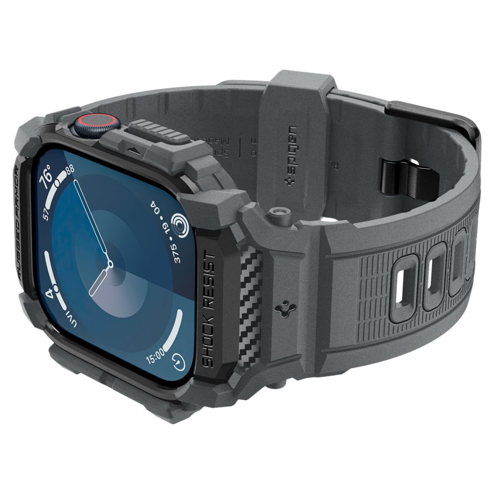 Spigen Rugged Armor "Pro" Apple Watch 10 (46 mm) σκούρο γκρι - Image 7