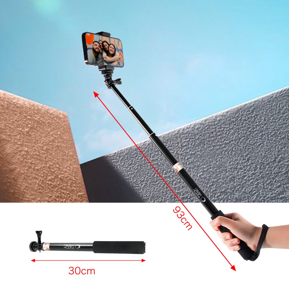 Tech-Protect GA100 monopod & selfie stick GoPro / DJI μαύρο - Image 5
