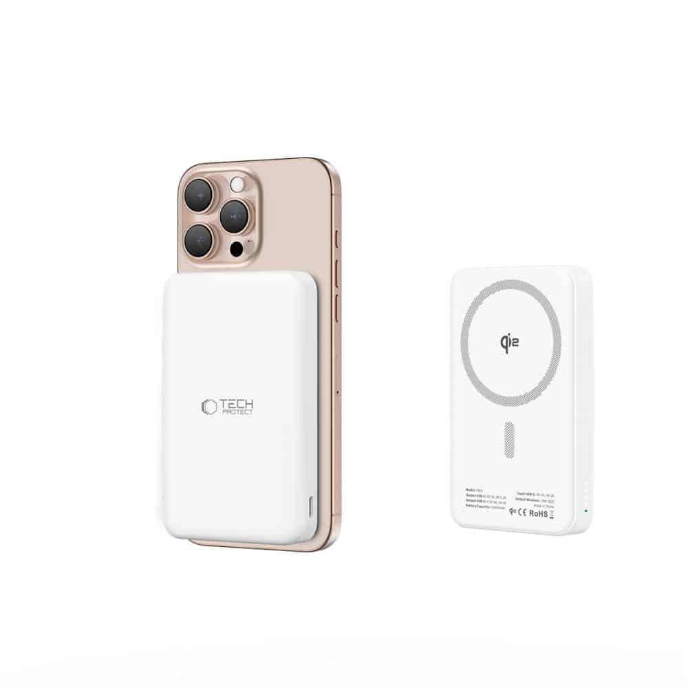 Tech-Protect PB24 Lifemag Qi2 Magsafe Power Bank 10000mAh λευκό - Image 6