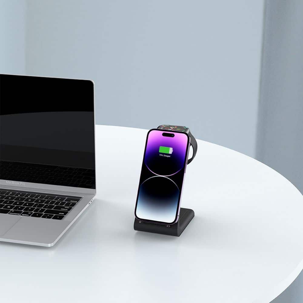 Tech-Protect ασύρματος φορτιστής 3 σε 1 QI15W-A36 για Apple μαύρος - Image 7