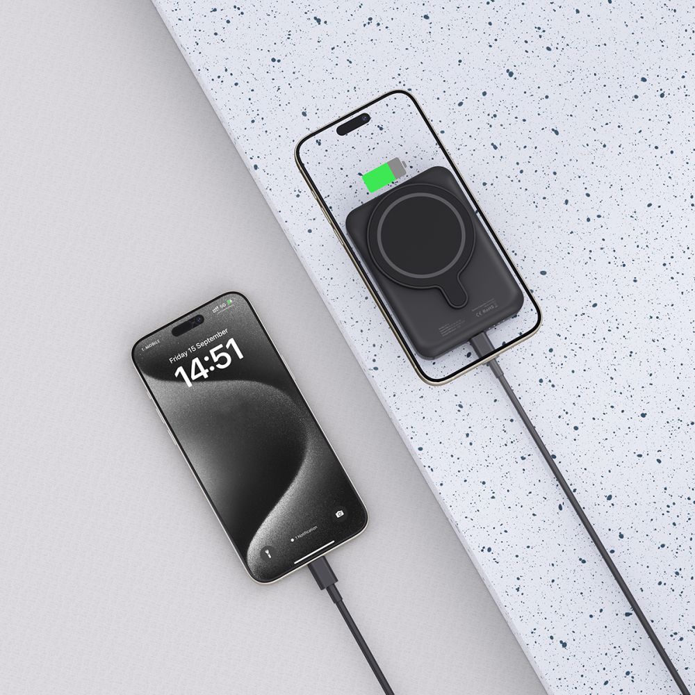 Tech-Protect PB10 Lifemag Magsafe power bank 5000mah μαύρο - Image 6