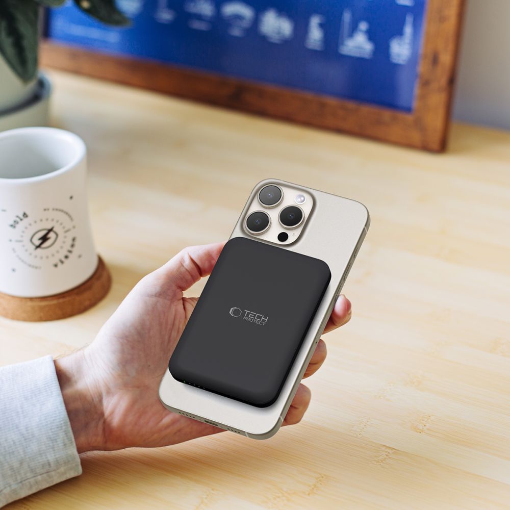 Tech-Protect PB10 Lifemag Magsafe power bank 5000mah μαύρο - Image 8