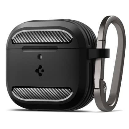 Spigen Θήκη για Apple AirPods 4 - Rugged Armor - Ματ Μαύρο