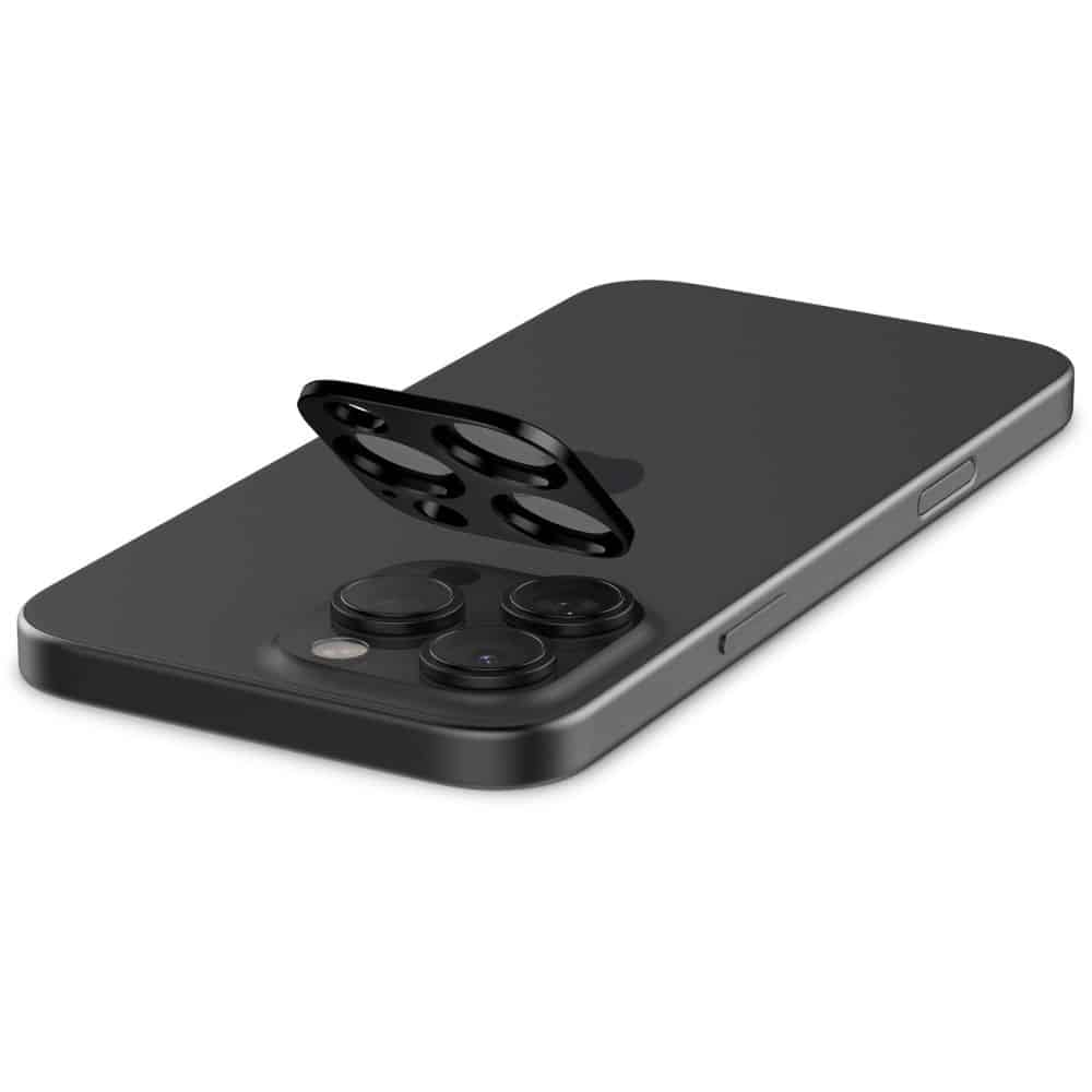 Spigen Camera film για iPhone 14 Pro / Pro Max / 15 Pro / Pro Max / 16 Pro / Pro Max (σετ 2) - Glas.tR Optik - Μαύρο - Image 5