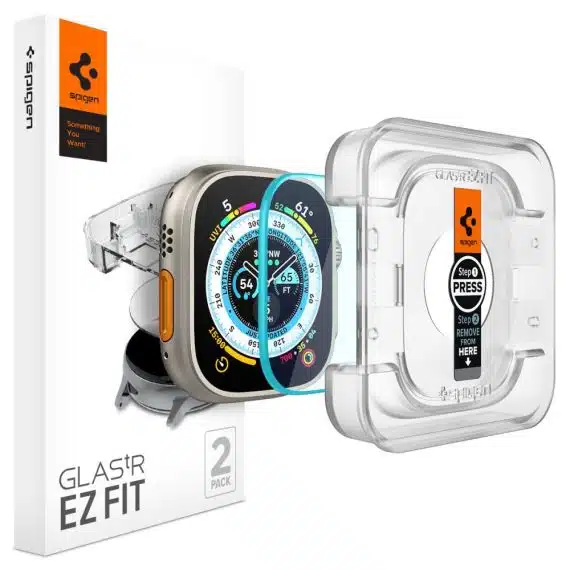 Spigen Θήκη για Apple Watch Ultra / Ultra 2 (σετ 2) - Glas.TR EZ FIT - Διαφανής