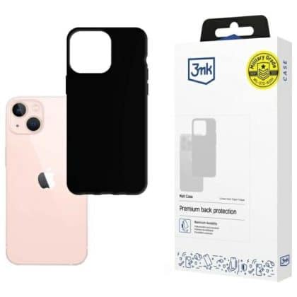 3MK Matt Case - θήκη για Apple iPhone 14 / 15 13 - Μαύρο