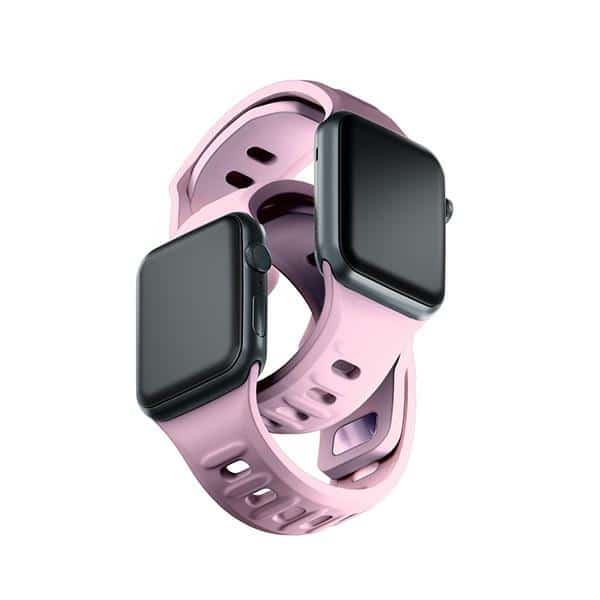 3MK Silicone Watch Strap - θήκη για Apple Watch 42mm (1st gen) / 44mm 45mm 49mm - Ροζ - Image 13