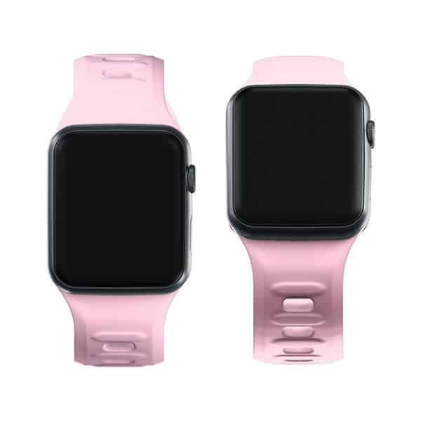 3MK Silicone Watch Strap - θήκη για Apple Watch 42mm (1st gen) / 44mm 45mm 49mm - Ροζ - Image 3