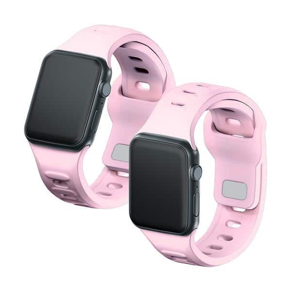 3MK Silicone Watch Strap - θήκη για Apple Watch 42mm (1st gen) / 44mm 45mm 49mm - Ροζ - Image 5