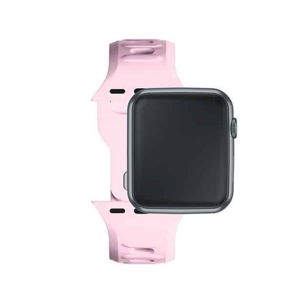 3MK Silicone Watch Strap - θήκη για Apple Watch 42mm (1st gen) / 44mm 45mm 49mm - Ροζ - Image 9