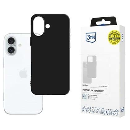 3MK Matt Case - θήκη για Apple iPhone 16 Plus - Μαύρο