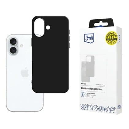3MK Matt Case - θήκη για Apple iPhone 16 - Μαύρο