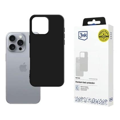 3MK Matt Case - θήκη για Apple iPhone 16 Pro - Μαύρο