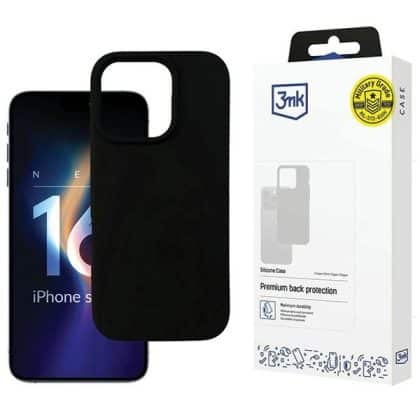 3MK Silicone Case - θήκη για Apple iPhone 16 Pro - Μαύρο