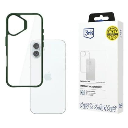 3MK SatinArmor+ - θήκη για Apple iPhone 16 Plus - Πράσινο