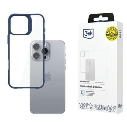 3MK SatinArmor+ - θήκη για Apple iPhone 16 Pro Max - Μπλε