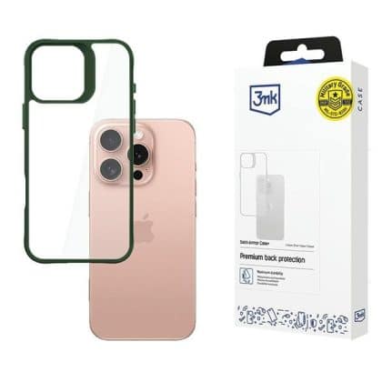 3MK SatinArmor+ - θήκη για Apple iPhone 16 Pro - Πράσινο