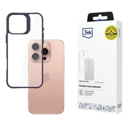 3MK SatinArmor+ - θήκη για Apple iPhone 16 Pro - Μωβ